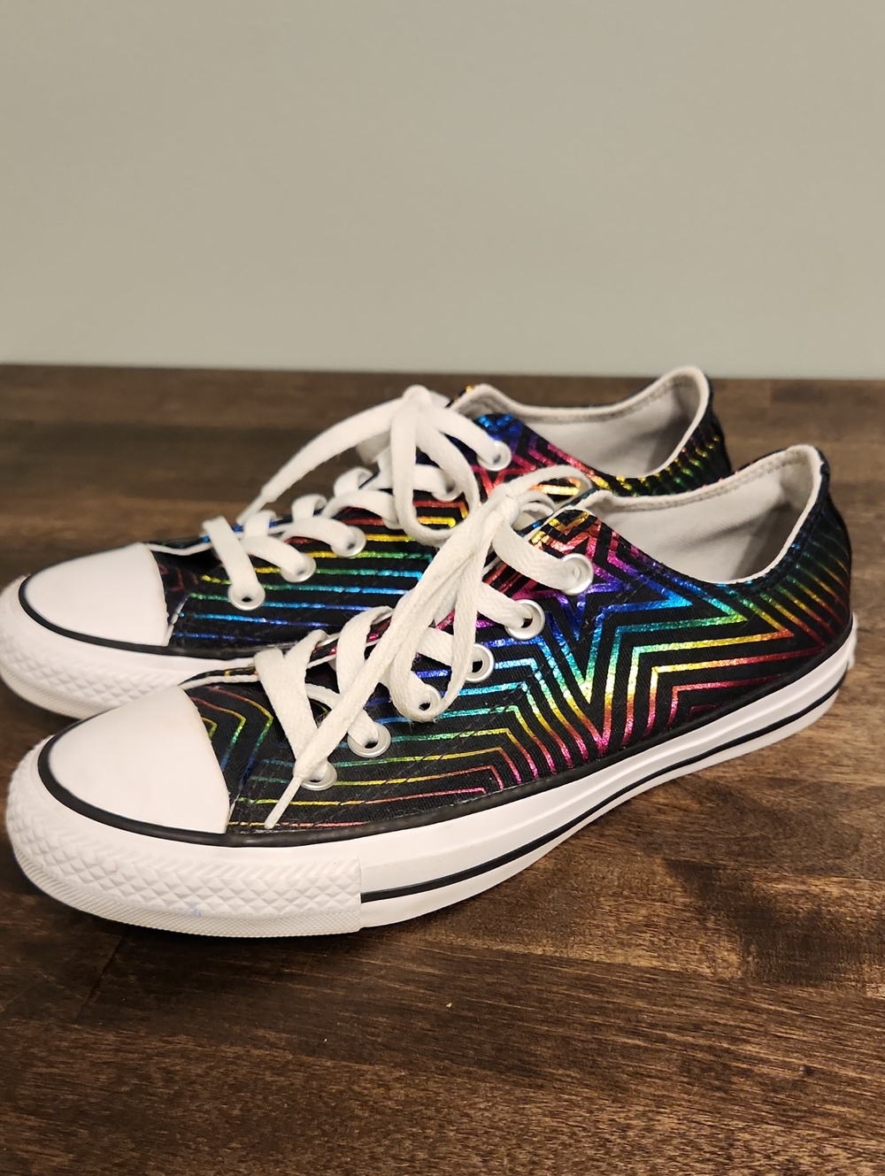 Converse Chuck Taylor All Star Ox All of the Stars Exploding Star Rainbow Shoes
